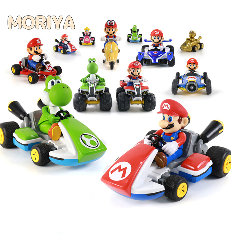 โมเดลรถยนต์ Super Mario Kart แบบดึงถอยหลัง แบบสร้างสรรค์ ของเล่นสําหรับเด็ก
