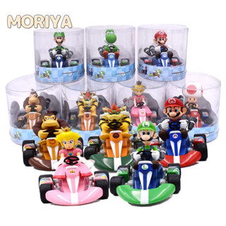 ของเล่นเด็กตุ๊กตาฟิกเกอร์ super mario karting luigi peach toad bowser สําหรับเด็ก