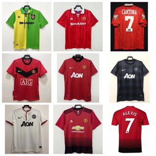 เสื้อกีฬาแขนสั้น ลายทีมชาติฟุตบอล Manchester United 1992-94 09-10 13-14 18-19 ชุดเหย้า