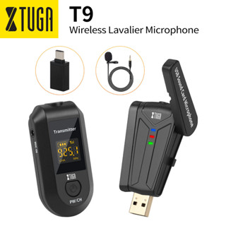 Xtuga T9 UHF ไมโครโฟนไร้สาย น้ําหนักเบา สําหรับคอมพิวเตอร์ แล็ปท็อป MacBook Android PC