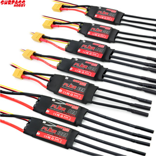 Surpass HOBBY ตัวควบคุมความเร็ว 20A 30A 40A 50A 60A 80A 100A ESC พร้อม BEC 2-6S สําหรับเฮลิคอปเตอร์ เครื่องบินบังคับ