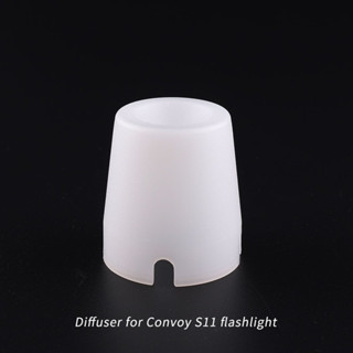 เครื่องกระจายแสงสีขาว พลาสติก สําหรับไฟฉาย Convoy S11
