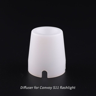 เครื่องกระจายแสงสีขาว พลาสติก สําหรับไฟฉาย Convoy S11