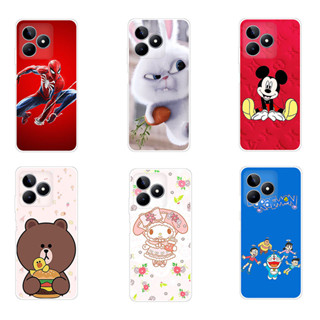 เคสโทรศัพท์มือถือ ซิลิโคนนิ่ม TPU ลายเพ้นท์ สําหรับ Realme C53 Realme C53