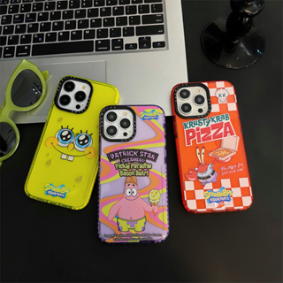 CASE.TIFY SpongeBob phone case for iphone 14 14plus 14pro 14promax 13 13pro 13promax 2023 Official new design cartoon figure style graffiti Phone case for iphone 12 12promax 11 11promax shock-proof Air cushion soft case x xr xsmax 7+