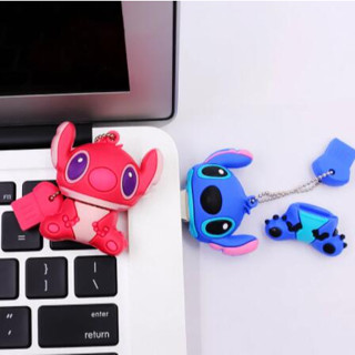 แฟลชไดรฟ์ ซิลิโคน ลายการ์ตูน Lilo &amp; Stitch USB 2.0 ความเร็วสูง 2TB