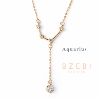 Bzebi สร้อยคอทอง 18k สร้อยคอไทเทเนียม จี้เพชร สร้อยคอ ป้องกันสนิม เครื่องประดับแฟชั่น สําหรับผู้หญิง สไตล์เกาหลี เครื่องประดับ ของขวัญวันเกิด พร้อมกล่องพิเศษ 800N