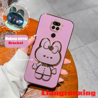 เคส REDMI NOTE 9 XIAOMI REDMI NOTE 9 เคสโทรศัพท์ นิ่ม ชุบไฟฟ้า ซิลิโคน กันกระแทก ป้องกัน เรียบ ดีไซน์ใหม่ กระต่าย กระจกแต่งหน้า พร้อมที่จับ สําหรับเด็กผู้หญิง DDTZJ01