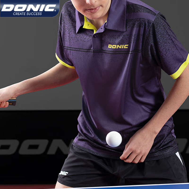ของแท้ Donic Blue Sport Polo เสื้อยืดโปโล แขนสั้น ลายปิงปอง สําหรับผู้ชาย ผู้หญิง เหมาะกับการเล่นกีฬา แบดมินตัน 83233