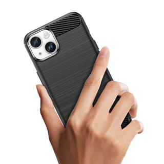 เคส for iPhone 14 Pro Max 13 12 Mini 11 Pro XS Max XR X 7 8 6 6s Plus SE 2020 2022 Carbon Fiber Rugged Armor Case Soft TPU Cover ซองมือถือ เคสและซองมือถือ