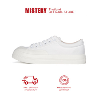 MISTERY  รองเท้าผ้าใบ พื้นหนา รุ่น MIST สีขาว (MIS-501)