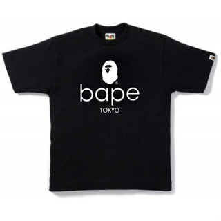 BAPEe แฟชั่นเสื้อยืดแขนสั้นลําลองคอกลมสไตล์ใหม่สําหรับผู้ชายและผู้หญิง