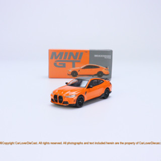 Minigt โมเดลรถยนต์ BMW M4 M-Performance (G82) Fire Orange Alloy MGT00526-CH LHD Left Peptide ขนาด 1:64 ของเล่นสําหรับเด็ก