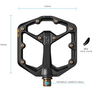 Crankbrothers ที่เหยียบเท้าจักรยาน ไทเทเนียม แบบแบน ปรับได้ โปรไฟล์มินิมอล