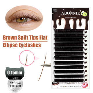 Abonnie ขนตาปลอม สีน้ําตาล Ellipse