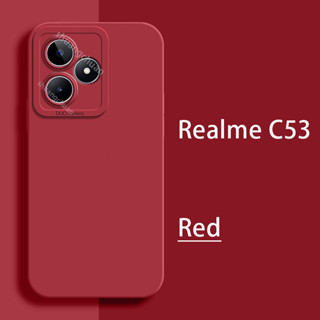 เคสโทรศัพท์มือถือ Tpu แบบนิ่ม สีมาการอง ป้องกันกล้อง สําหรับ Realme C53 C55