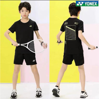 ใหม่ Yonex เสื้อแบดมินตัน แขนสั้น แบบแห้งเร็ว สําหรับเด็กผู้ชาย และผู้หญิง 2023