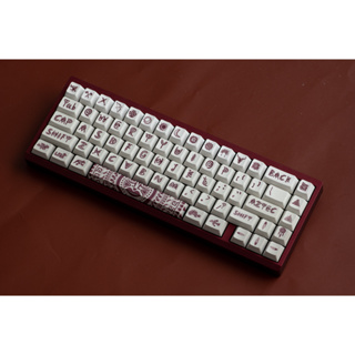 Alami Aztec ปุ่มกดคีย์บอร์ด 172 คีย์ PBT ย้อมสี สําหรับ Cherry Gateron MX