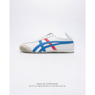 Onitsuka Tiger Mexico 66 รองเท้าผ้าใบลําลอง เหมาะกับการวิ่งจ็อกกิ้ง สไตล์วินเทจ คลาสสิก