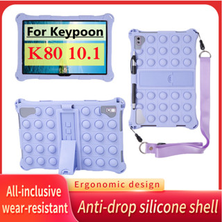 For Keypoon K80 10.1 Inch Tablet Case Stress Reliever Toys Soft Silicone Cover Stand Protect Shell