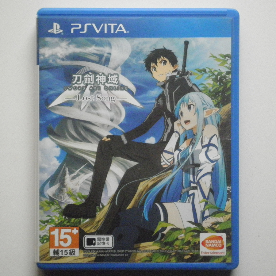 SWORD ART ONLINE LOST SONG 刀理神 เกม PS VITA เกมคอนโซล PSV