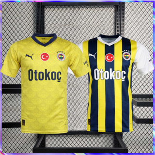 เสื้อกีฬาแขนสั้น ลายทีมชาติฟุตบอล Fenerbahçe 23/24 ชุดเหย้า สําหรับผู้ชาย