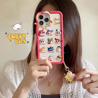 ใหม่ เคสโทรศัพท์มือถือ ซิลิโคนนิ่ม ลายการ์ตูนชินจังจอมแก่น รวมทุกอย่าง สําหรับ iPhone14 13 12 11 Pro MAX