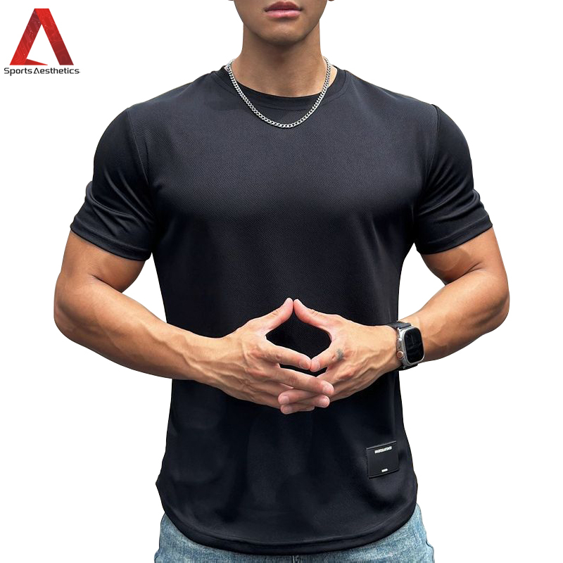 เสื้อยืดลําลอง คอกลม แขนสั้น ระบายอากาศ แบบแห้งเร็ว เหมาะกับการเล่นฟิตเนส สําหรับผู้ชาย ราคา ถูกที่สุด ดีลบีเคเค รูปภาพหลัก