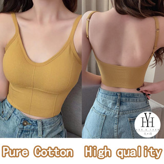 Huoyuan 【พร้อมส่ง】สปอร์ตบรา สายคล้องไหล่ ปรับได้ สไตล์เกาหลี เปลือยหลัง สําหรับเล่นโยคะ