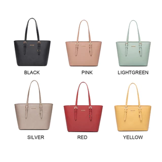 David Jones Paris กระเป๋าสะพายไหล่ หนัง PU ทรงโท้ท ขนาดกลาง สําหรับผู้หญิง
