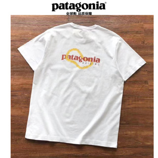 เสื้อยืดแขนสั้น ผ้าฝ้าย พิมพ์ลาย Patagonia Ocean Series แฟชั่นยอดนิยม สําหรับผู้ชาย และผู้หญิง