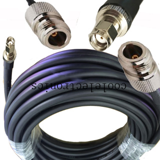 Rp-sma แจ็คเชื่อมต่อเสาอากาศวิทยุ RF Coax Pigtail LMR400 ตัวผู้ เป็นตัวเมีย 5 8 10 15 20 30 ม.