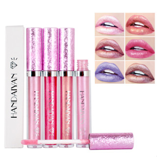 Handaiyan ลิปสติก ลิปกลอส เนื้อแมตต์ กํามะหยี่ ติดทนนาน ไม่จางหาย