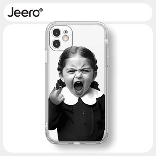 Jeero เคสไอโฟน เคสซิลิโคนนุ่มกันกระแทกใสน่ารักตลก เคสโทรศัพท์ Compatible for iPhone 14 13 12 11 Pro Max SE 2020 X XR XS 8 7 Plus พลัส HFF3357