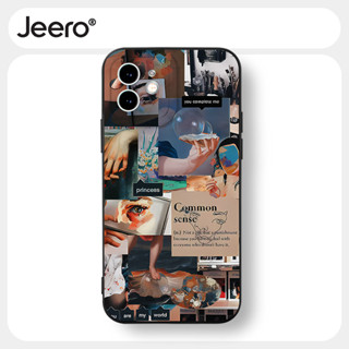 Jeero เคสไอโฟน เคสซิลิโคนนุ่มกันกระแทกน่ารักตลก เคสโทรศัพท์ Compatible for iPhone 15 14 13 12 11 Pro Max SE 2020 X XR XS 8 7 6 6S Plus พลัส HFF3351