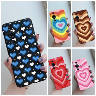 เคสโทรศัพท์ ซิลิโคนนิ่ม กันกระแทก ลายหัวใจน่ารัก สําหรับ Huawei nova 11 Pro