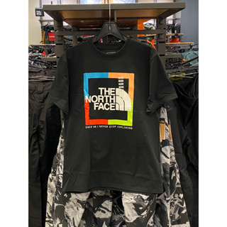 เสื้อยืด ผ้าฝ้าย พิมพ์ลาย The North Face สําหรับผู้ชาย และผู้หญิง