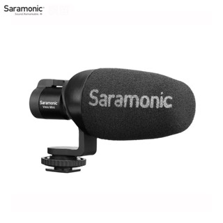 Saramonic VMICMINI Vmic ไมโครโฟนปืนลูกซอง ขนาดเล็ก กล้อง SLR ไมโครโฟนบันทึกเสียงโทรศัพท์มือถือ สีดํา