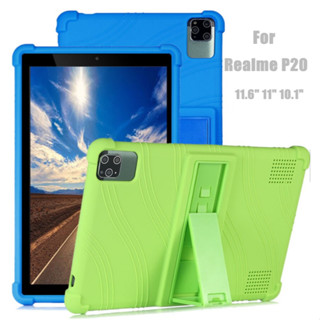 For OPPO Realme 11.6 11.0 10.1 inch Tablet Case Super Shockproof Soft Silicone Protective Case Stand Cover