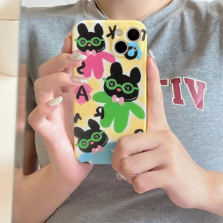 เคสโทรศัพท์มือถือ tpu นิ่ม ลายการ์ตูนหัวดํา สําหรับ iPhone 14 14promax 14pro 11 12 12PRO 12PROMAX 13 13pro 13promax