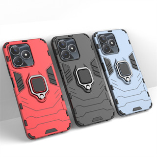 Realme C53 Hard Case เคสกันกระแทก ที่ใส่แหวนโลหะ แม่เหล็ก ฝาหลังโทรศัพท์ แบบแข็ง