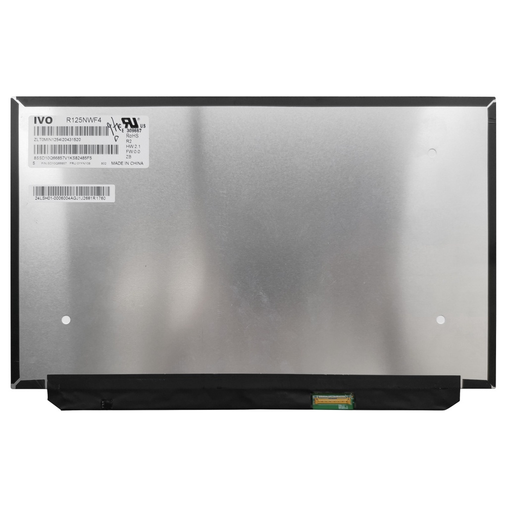 หน้าจอ LCD ขนาด 12.5 นิ้ว FHD IPS B125HAK01.0 R125NWF4 R2 สำหรับแล็ปท็อป Lenovo Thinkpad X270 X280 ข
