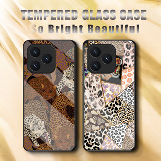 เคสโทรศัพท์ Realme C53 ฝาครอบกันกระแทกกระจกแข็ง ลายเสือดาว 302