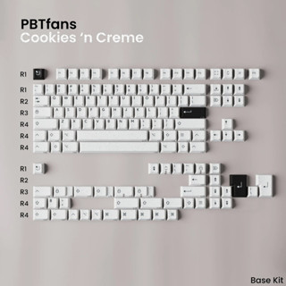 Kbdfans PBTFANS COOKIES N CREME ปุ่มกดคีย์บอร์ด ABS ลายเชอร์รี่