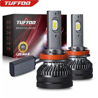 Tuffoo หลอดไฟหน้า LED 120W 25000LM สีขาวอบอุ่น 4300K 6000K 3000K ไม่มีข้อผิดพลาด สําหรับรถยนต์ H9 H11 H4 Hi Lo H7 H1 HB3 9005 HB4 9006 881 H27 D2H 9012 HIR2 2 ชิ้น