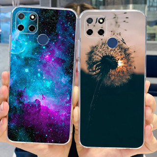 เคสโทรศัพท์มือถือ ซิลิโคนนิ่ม แบบใส ลายอวกาศ สําหรับ Realme C25 RMX3193 RMX3191 C25S C12 7i