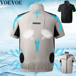 Voevoe เสื้อแจ็กเก็ต เสื้อแจ็กเก็ต กันแดด ระบายอากาศ เหมาะกับใส่ทํางานกลางแจ้ง สําหรับผู้ชาย และผู้หญิง