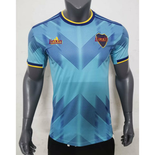 เสื้อกีฬาแขนสั้น ลายทีมชาติฟุตบอล Boca Juniors 2023 24 ชุดเหย้า สําหรับผู้ชาย