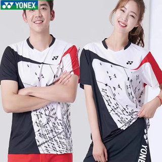 Yonex เครื่องแบบปิงปอง ระบายอากาศ ดูดซับเหงื่อ สวมใส่สบาย สไตล์เกาหลีใต้ สําหรับผู้ชาย และผู้หญิง เหมาะกับการวิ่ง เล่นกีฬา