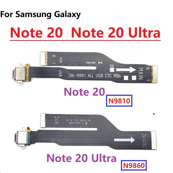 สําหรับ Samsung Galaxy หมายเหตุ 20 N9810 USB Charger พอร์ต Dock Connector ชาร์จ Flex สําหรับ Note20 